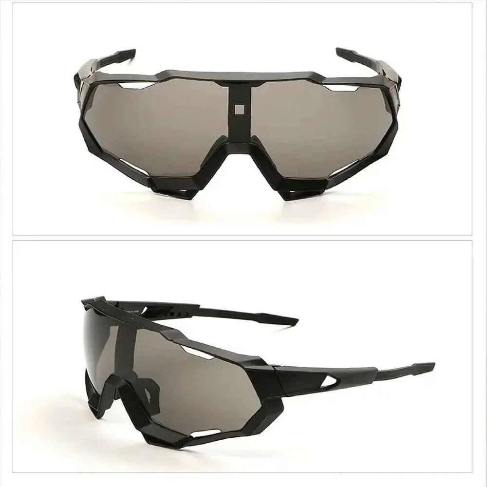 Sport Sunglasses Black Lens‎ Cycling Running Fishing Golf UV Protection Shield